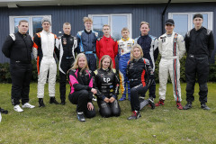 Tolv förare körde testdagen på Mantorp Park i Formula Nordic.
