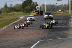 STCC-finalen Mantorp Park. Monsunregn och storm.