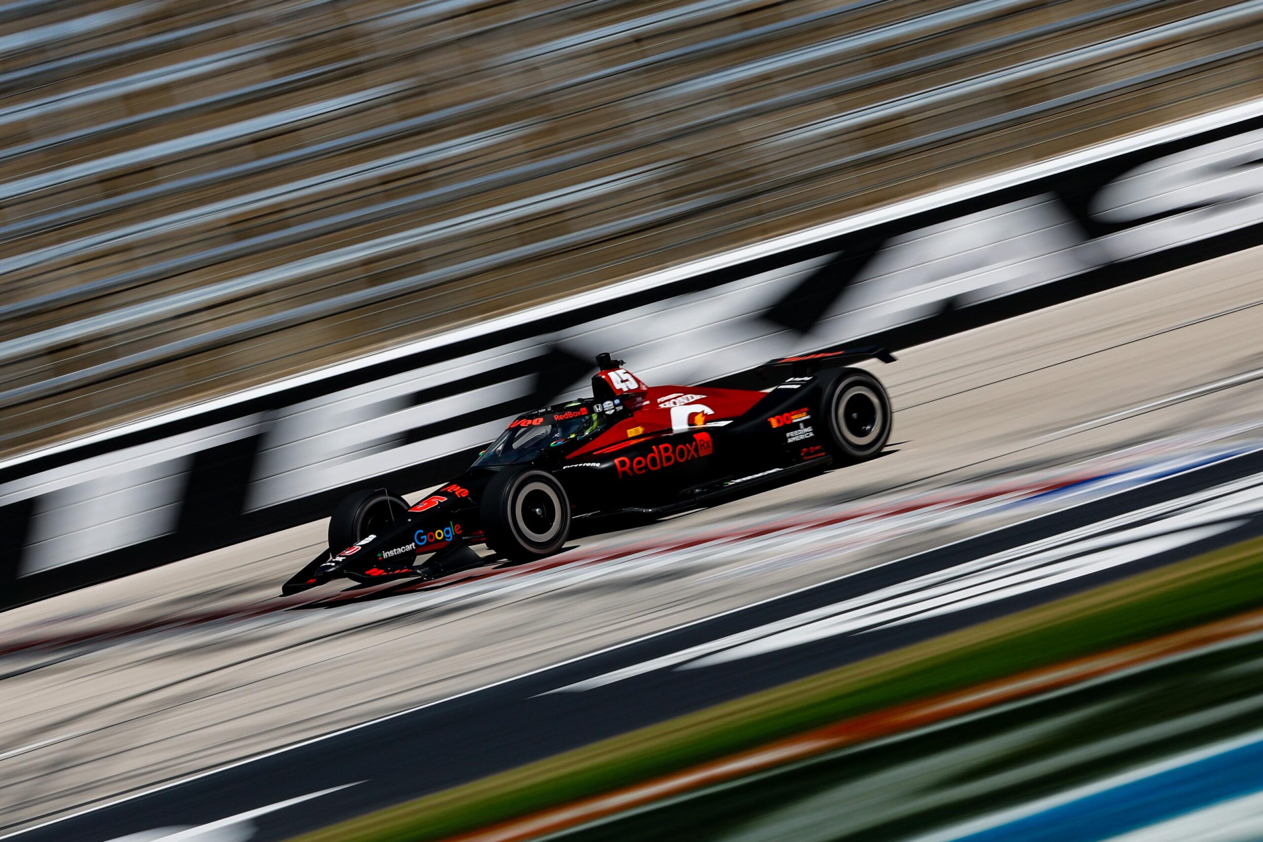 Linus Lundqvist nöjd med första ovaltestet i INDYCAR Formula Nordic